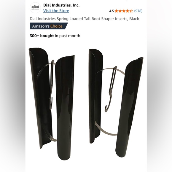 Spring Loaded Tall Boot Shaper Insets - Picture 3 of 3